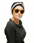 2-Tone Infinity Band & Kimmy Chemo Hat Set – Suburban Turban