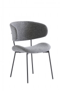 Willow Fabric Dining Chair (Pairs), Dark Grey – Lc Living