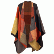 Powder Marjory Wrap In Tangerine Mix – One Size